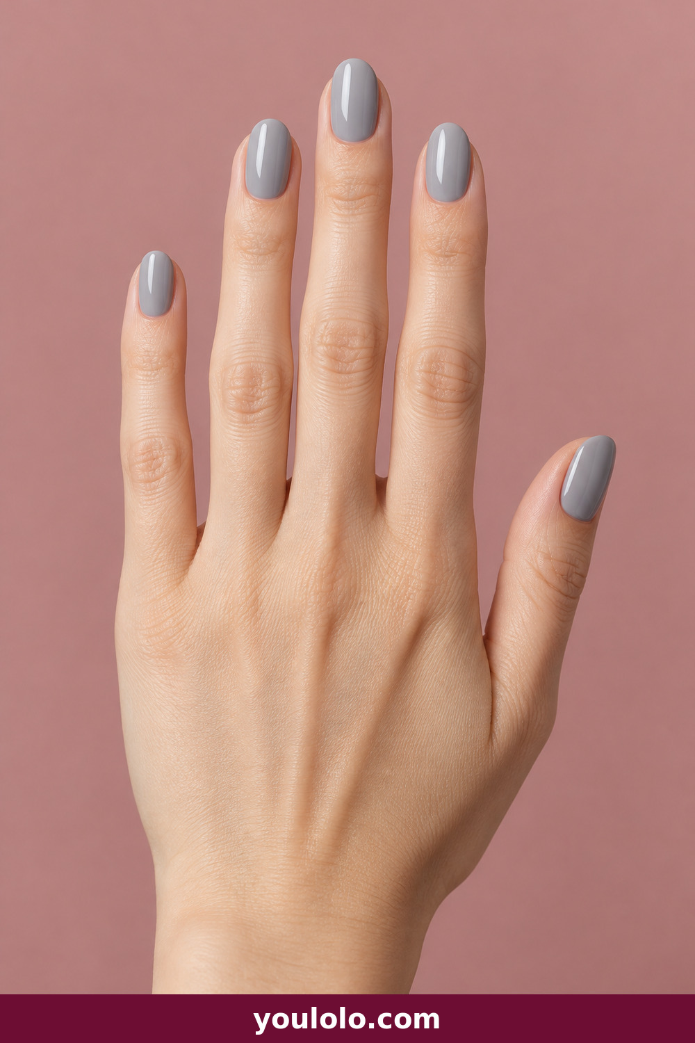 Grey Nails idea 1: Dove Grey Gloss