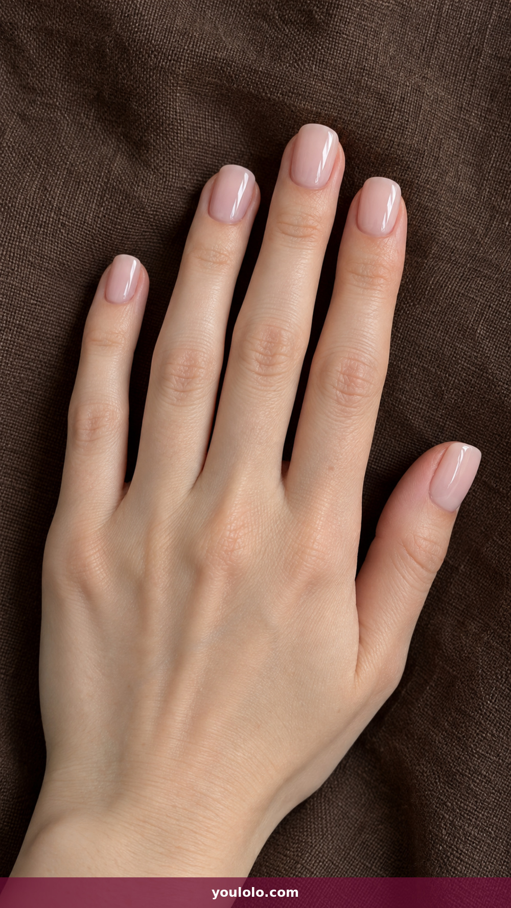 BIAB Nails Inspiration idea 1: Milky Blush Structured Overlay in a realistic fall manicure