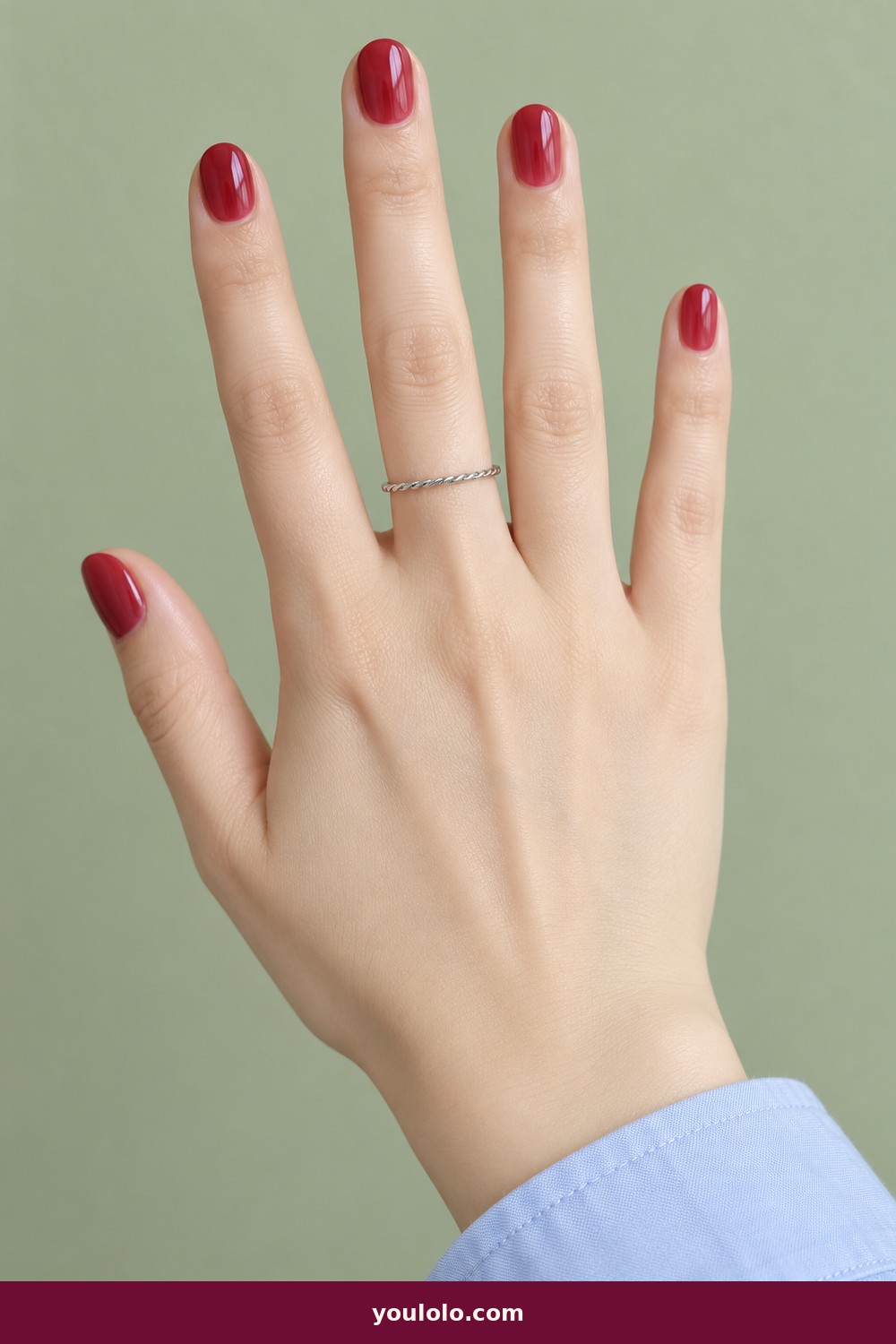 Cherry Jelly — Short Red Nails idea 2