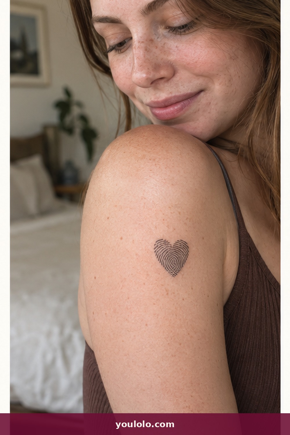 Fingerprint Heart — idea 2 from Small Meaningful Tattoos for Women