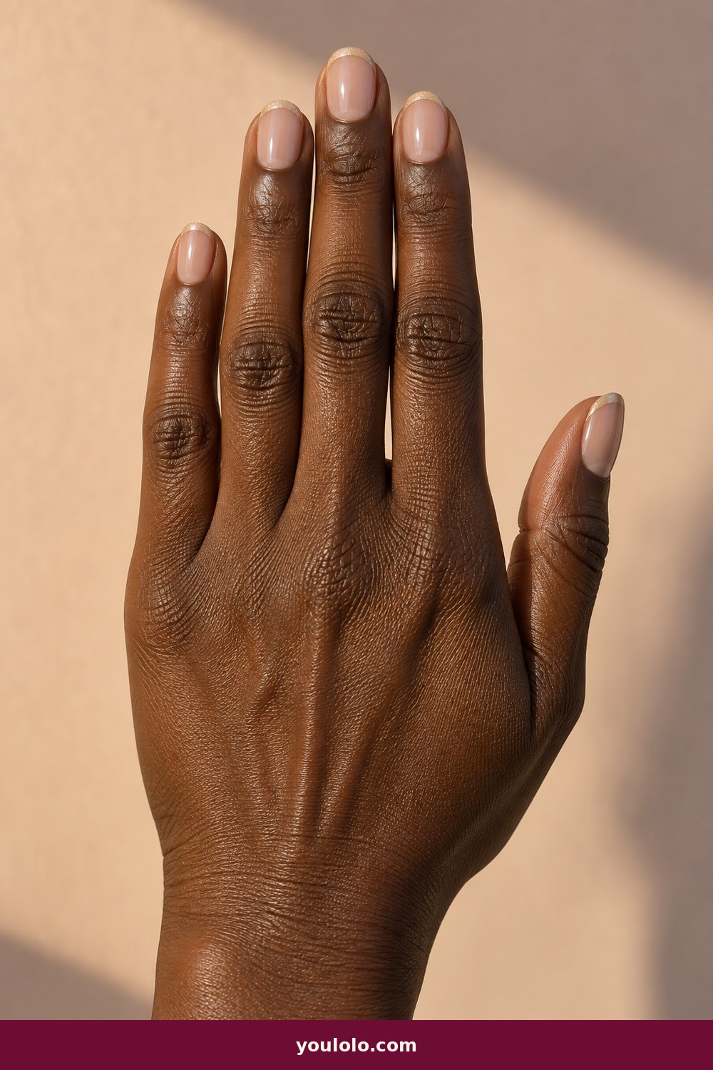 Beige Nails idea 2: Sandstone Micro French