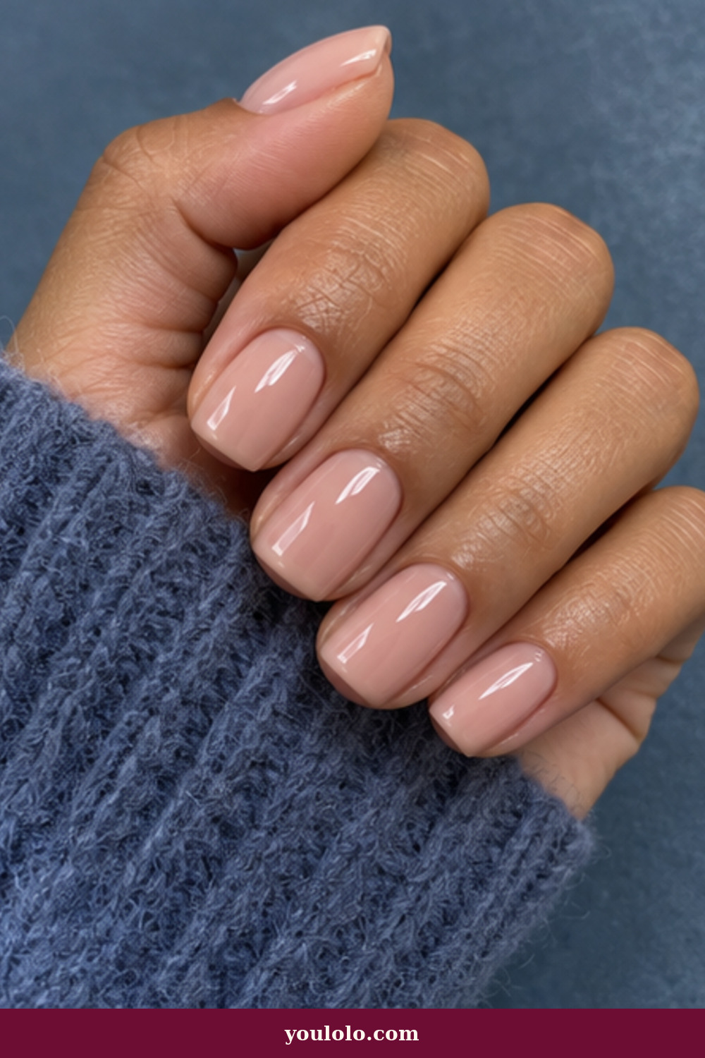 Squoval Nails idea 3: Beige-Pink Soap Gloss