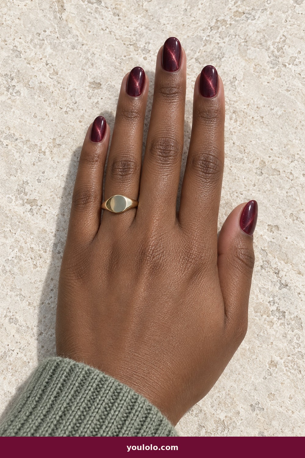 Black-to-Red Ombré — Vampire Nails idea 3