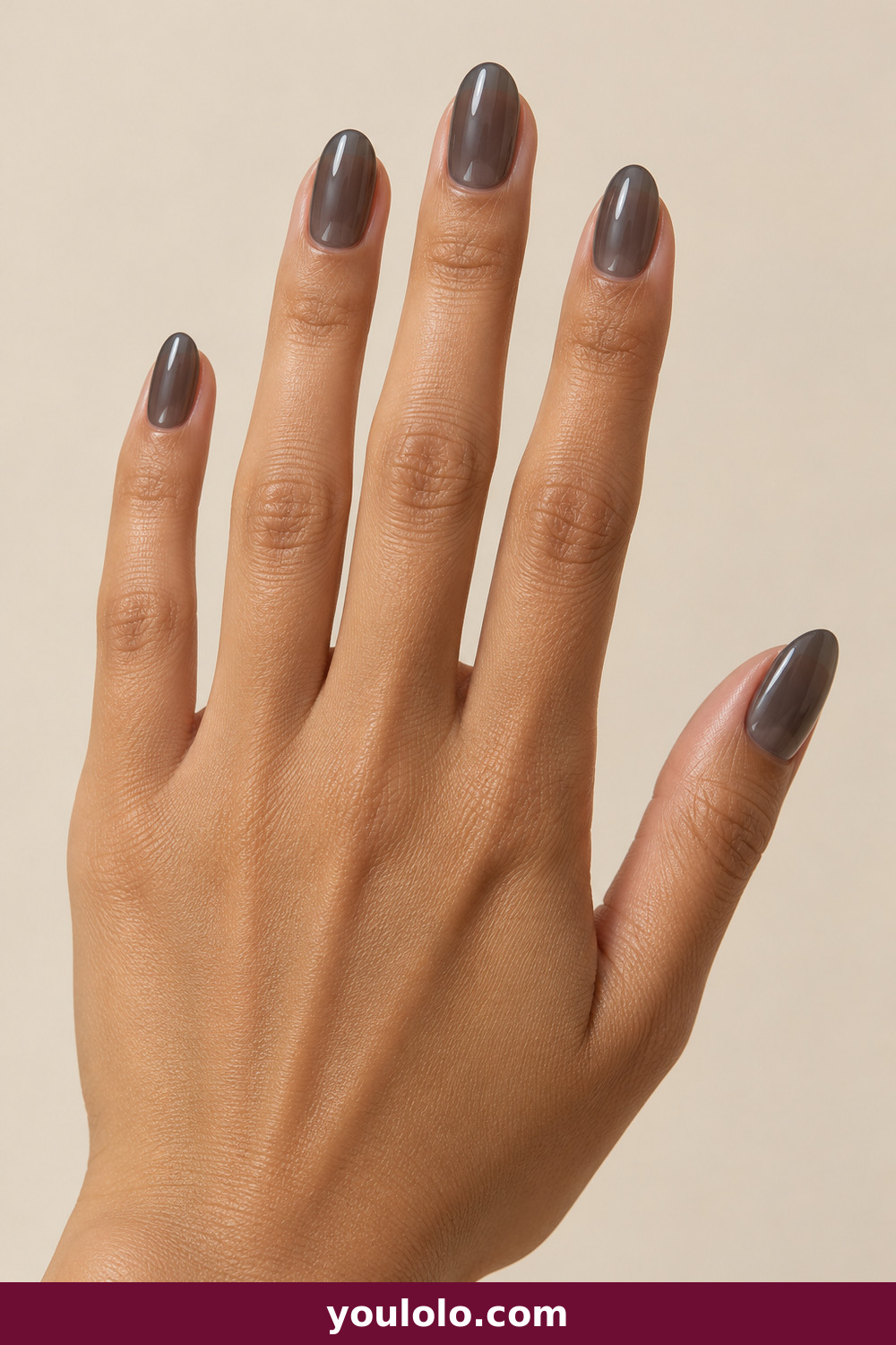 Grey Nails idea 3: Charcoal Jelly