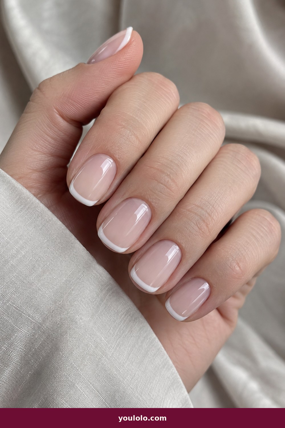 Funny Bunny Nails idea 3: Milky Micro French