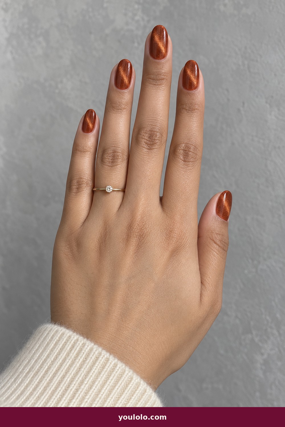 Burnt Orange Velvet — Nails Fall idea 4
