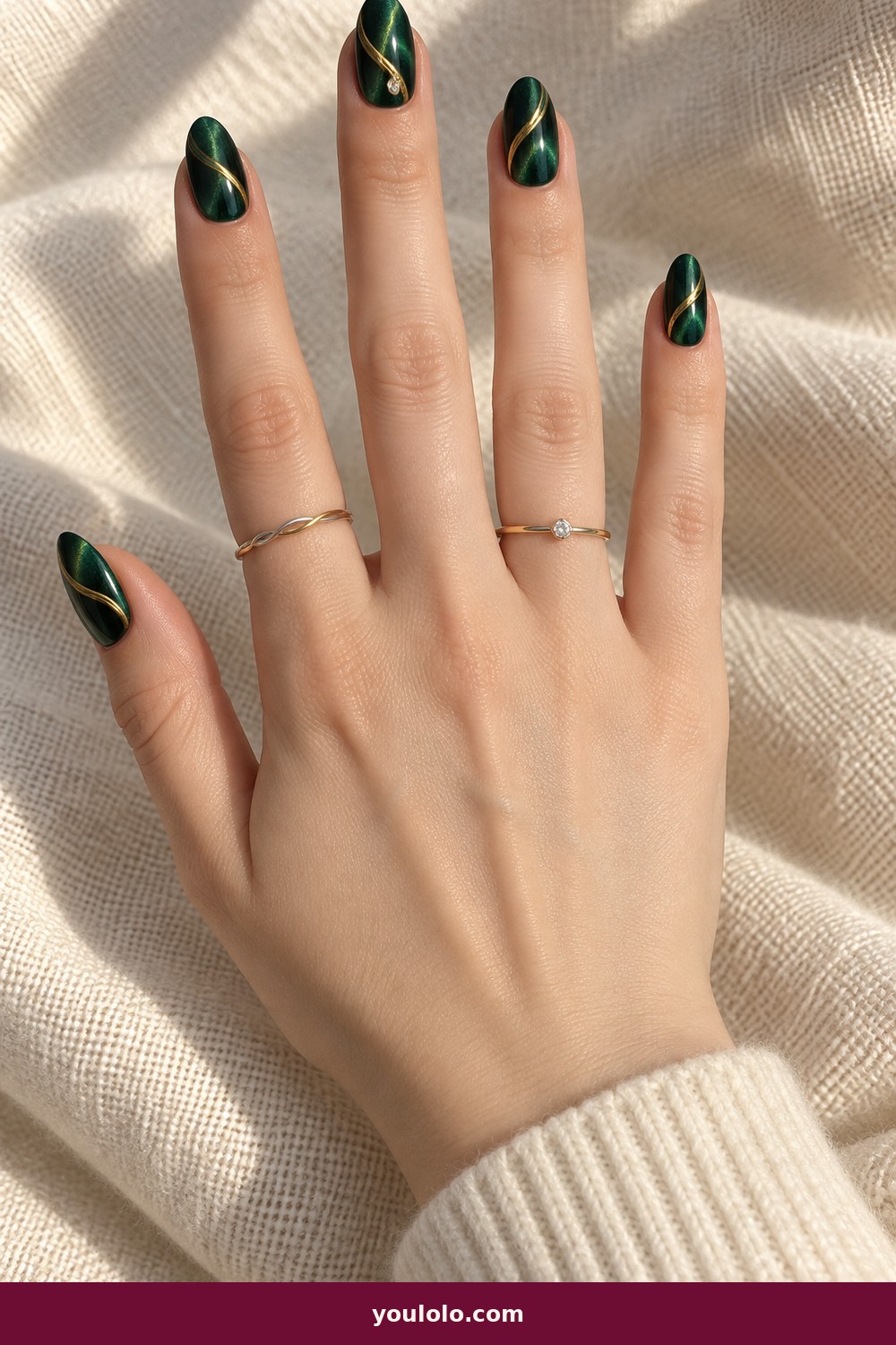 Emerald Jewel Bangles — Bangle Nails idea 4