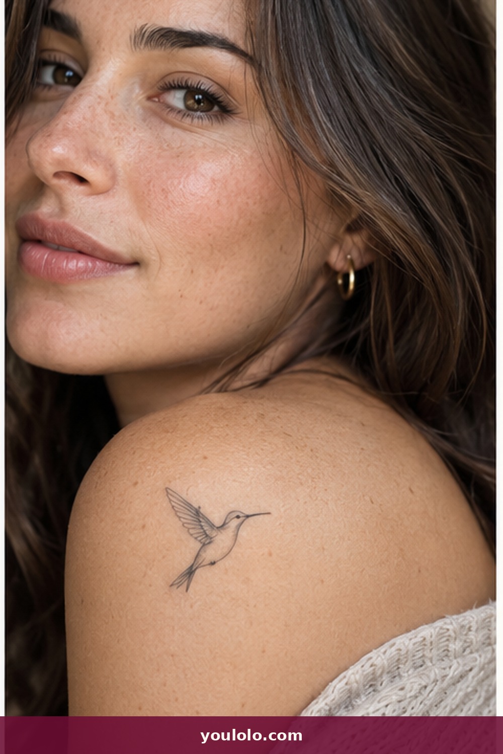 Hummingbird in Flight — idea 4 from Fine Line Tattoos for Women