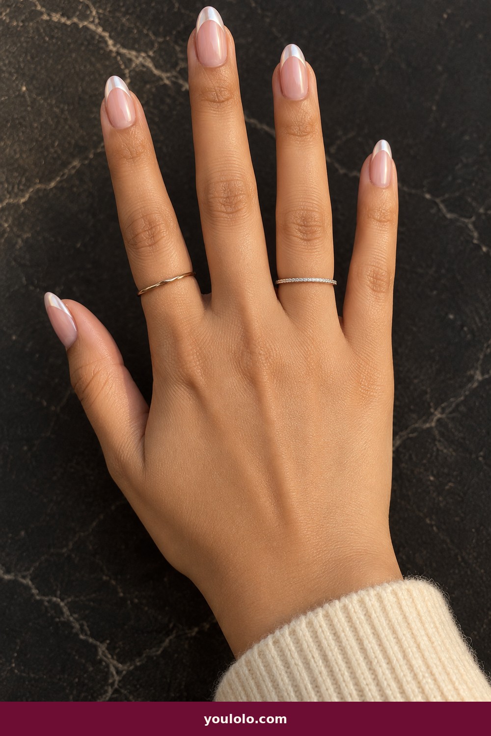 Tortoiseshell French — French Nails Ideas idea 4