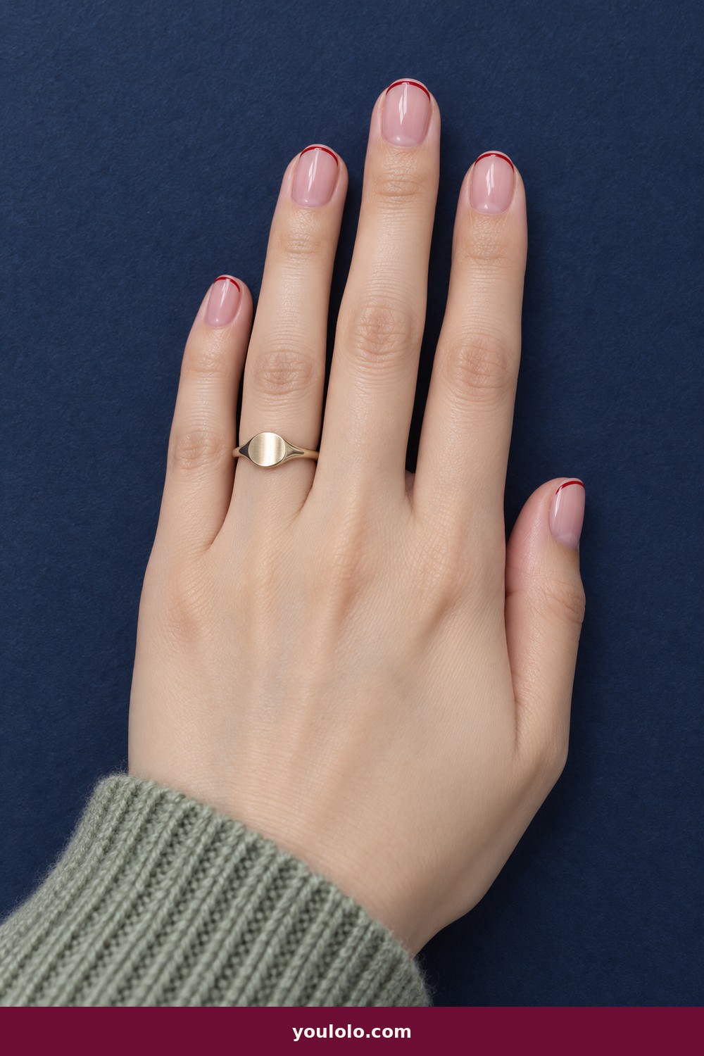 Tomato Red Square — Short Red Nails idea 5