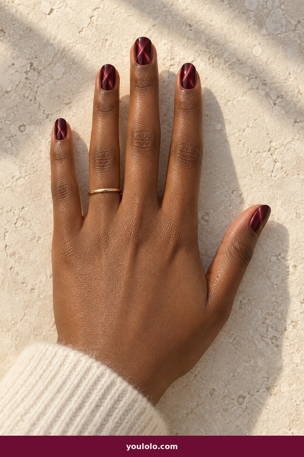 Double Red French — Short Red Nails idea 6
