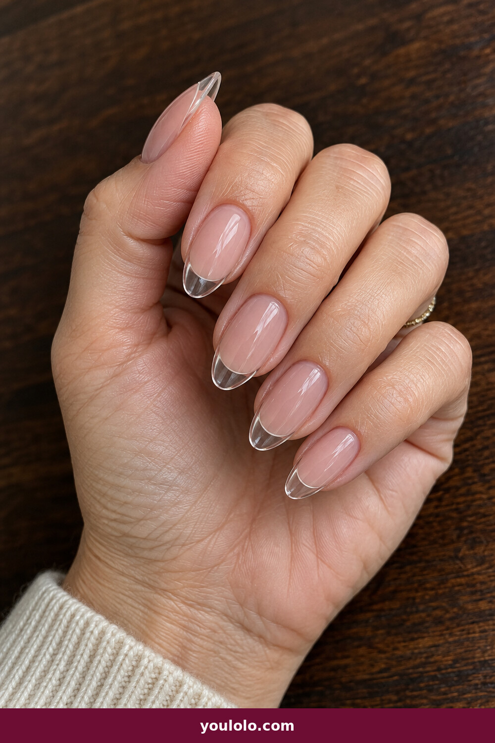 Glass Nails idea 7: Glass French Tips
