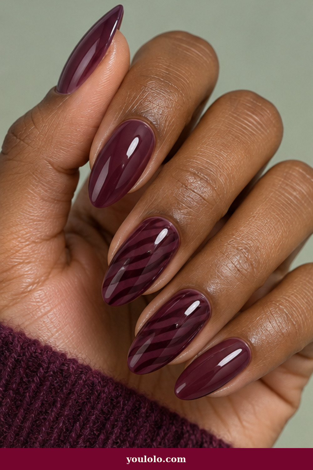 Zebra Print Nails idea 7: Plum Jelly Fade