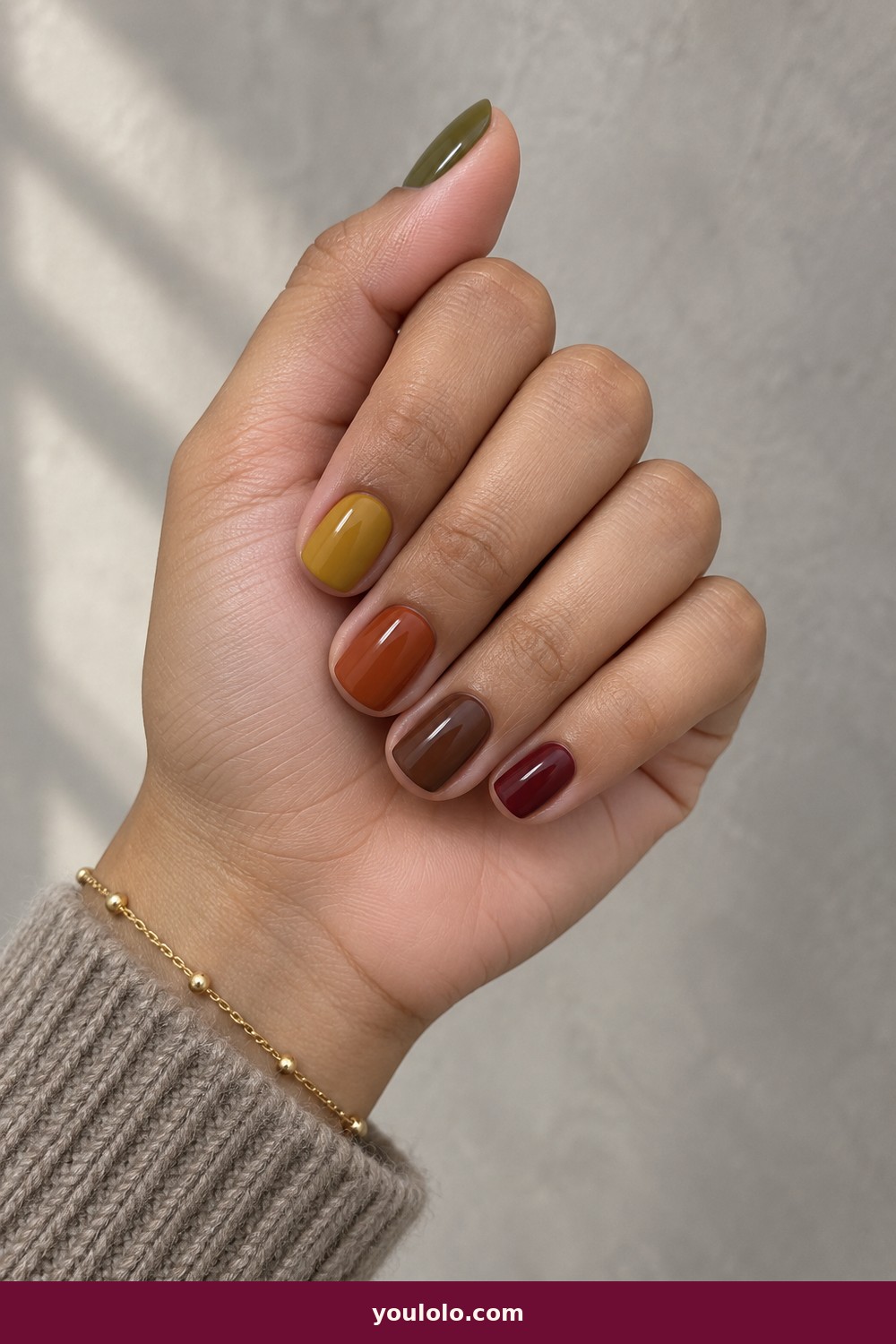 Autumn Skittles — Nails Fall idea 8