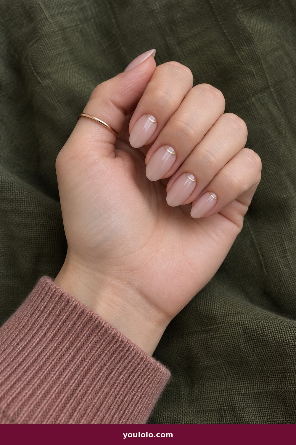 Navy Velvet French — French Nails Ideas idea 8