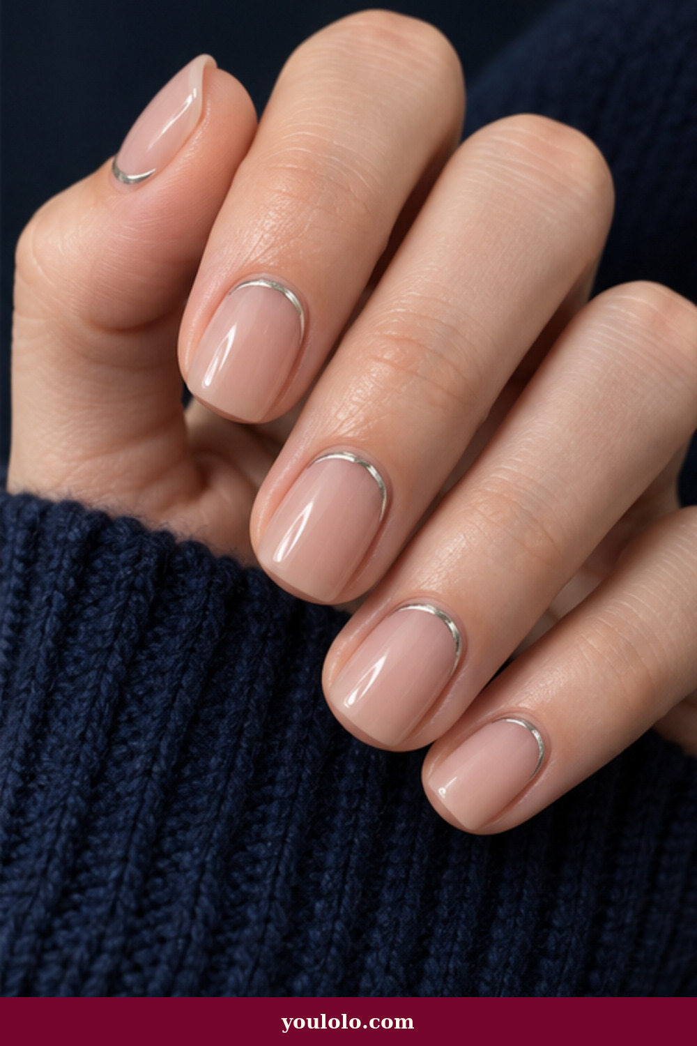Luxury Nails idea 8: Platinum Cuticle Cuffs