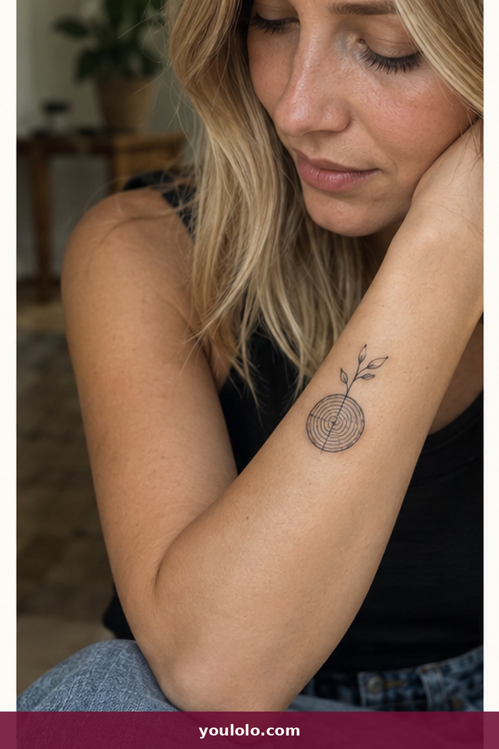 Tree Rings and a Sprout — idea 8 from Small Meaningful Tattoos for Women