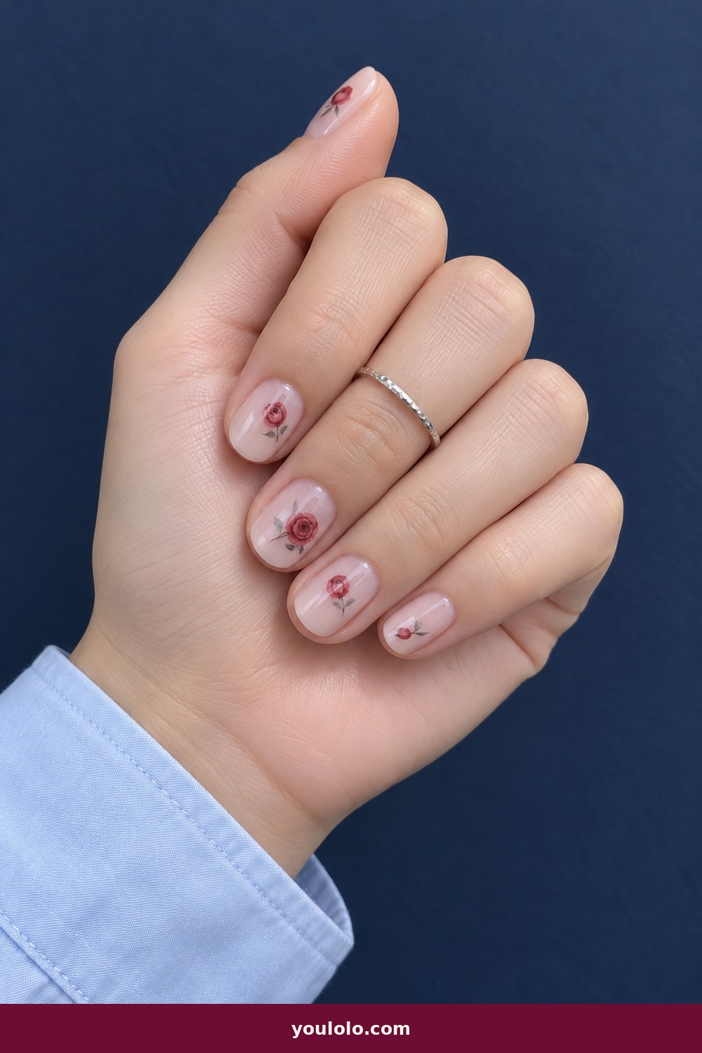 Red and Pink Cow Print — Short Red Nails idea 9