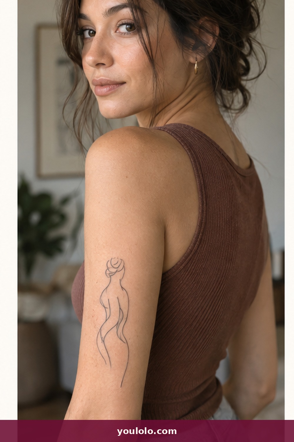 One-Line Female Figure — idea 10 from Fine Line Tattoos for Women