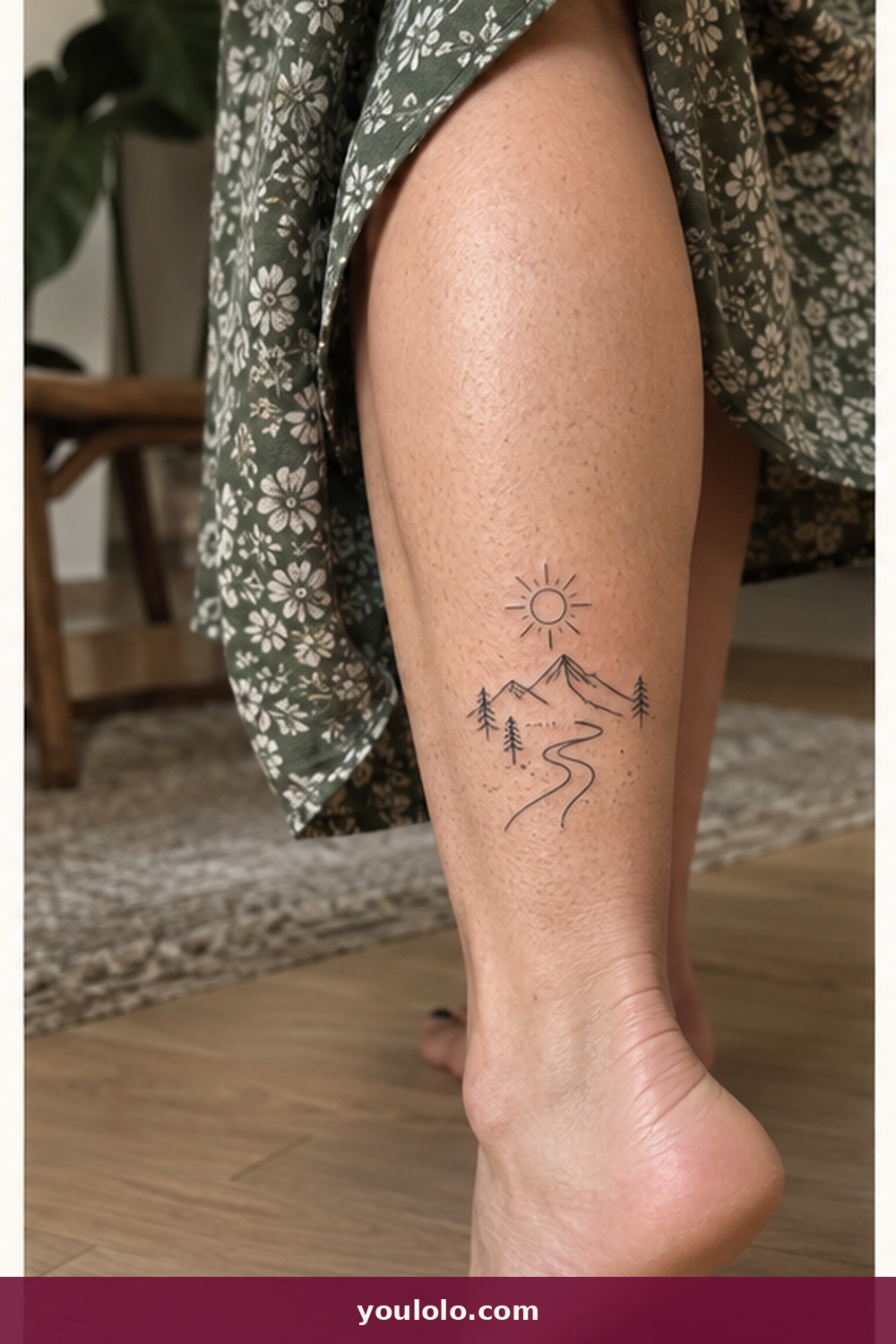 Mountain Path Toward the Sun — idea 11 from Small Meaningful Tattoos for Women