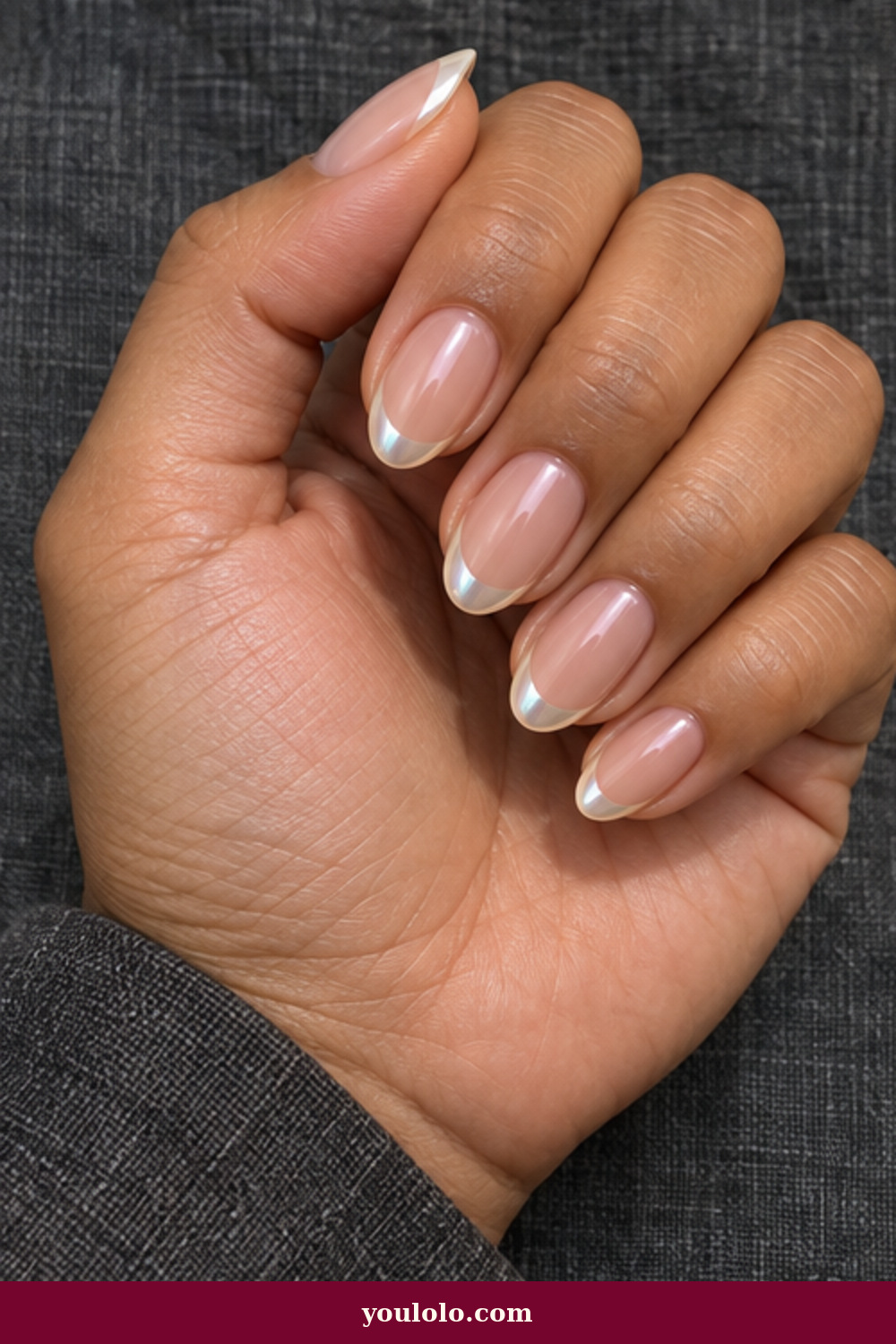 Glazed Nails idea 11: Pearl Micro-French