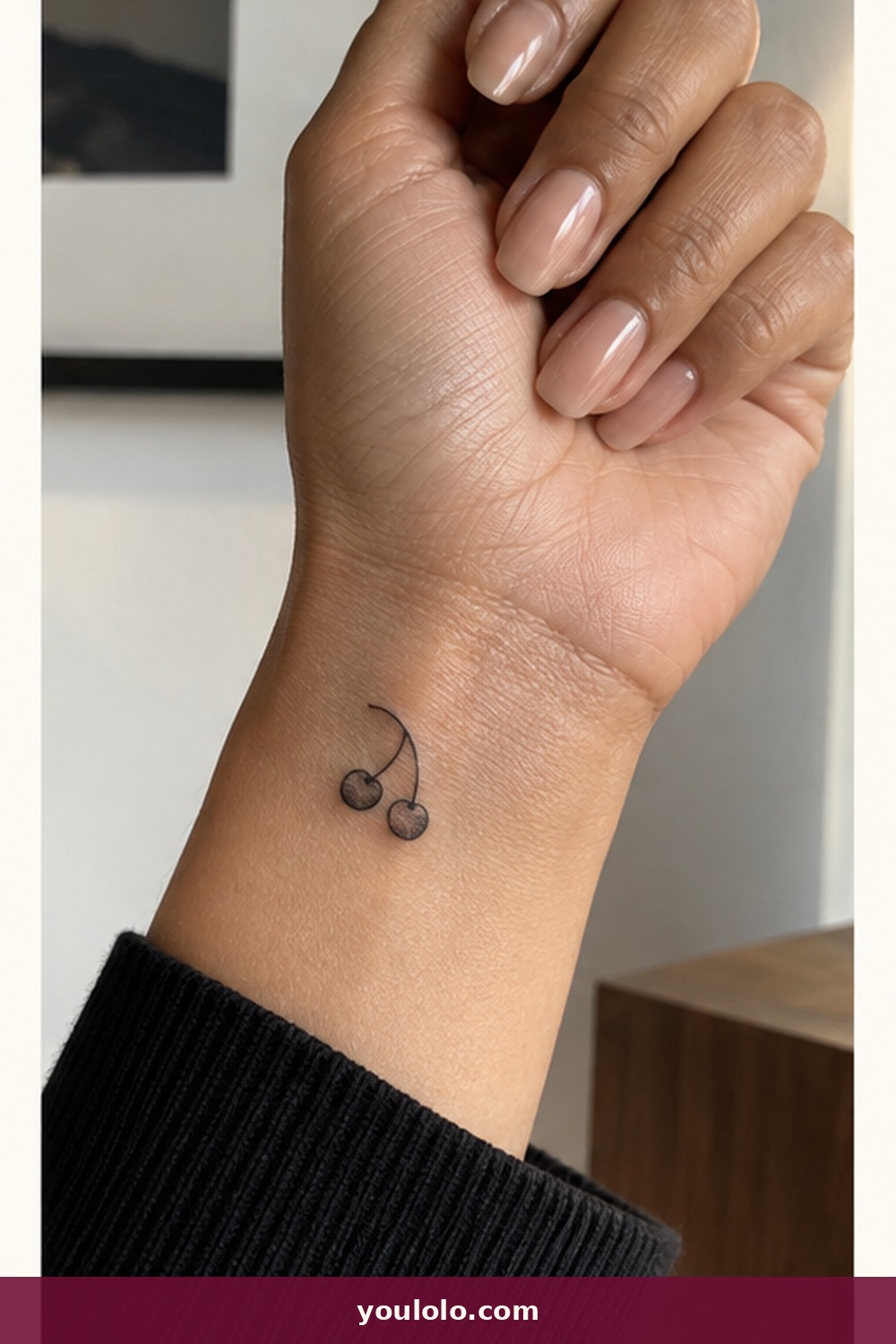 Two Tiny Cherries — idea 11 from Dainty Wrist Tattoos for Women