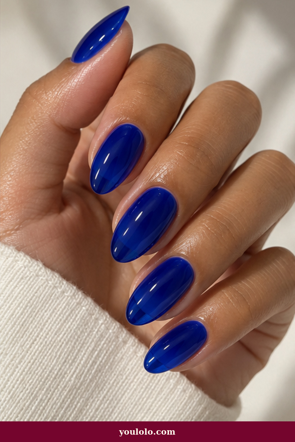 Cool Girl Nails idea 12: Cobalt Jelly
