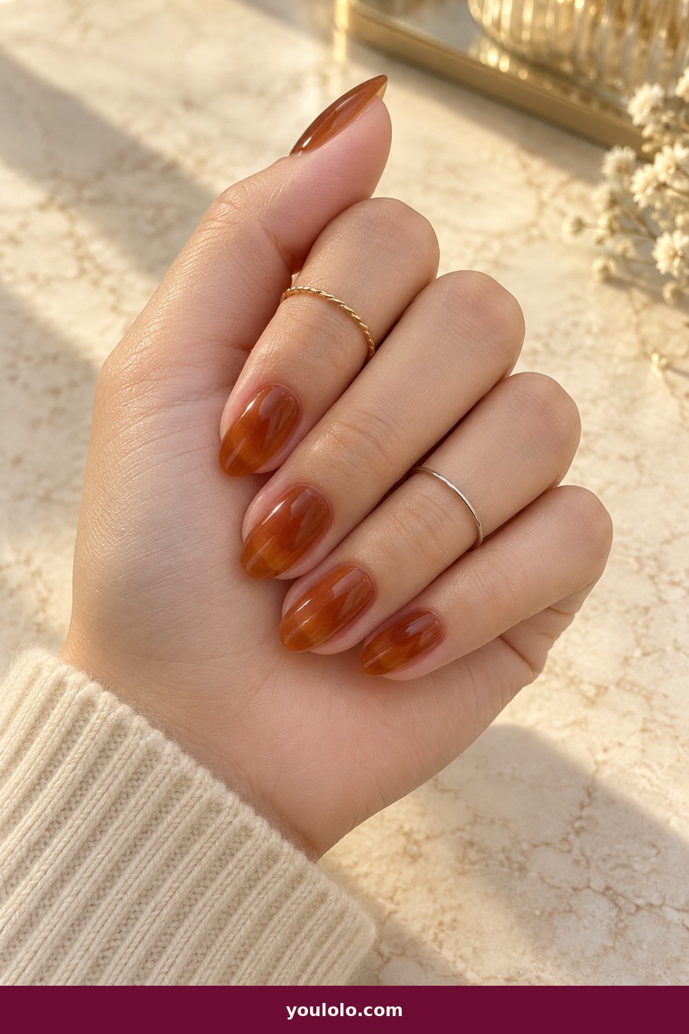 Amber Glass — Nails Fall idea 14