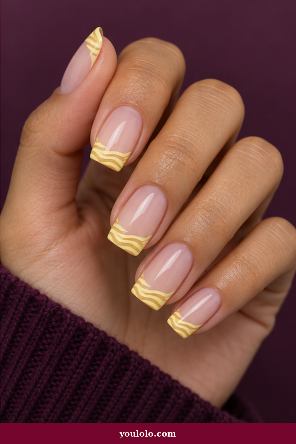 Zebra Print Nails idea 14: Butter Zebra French