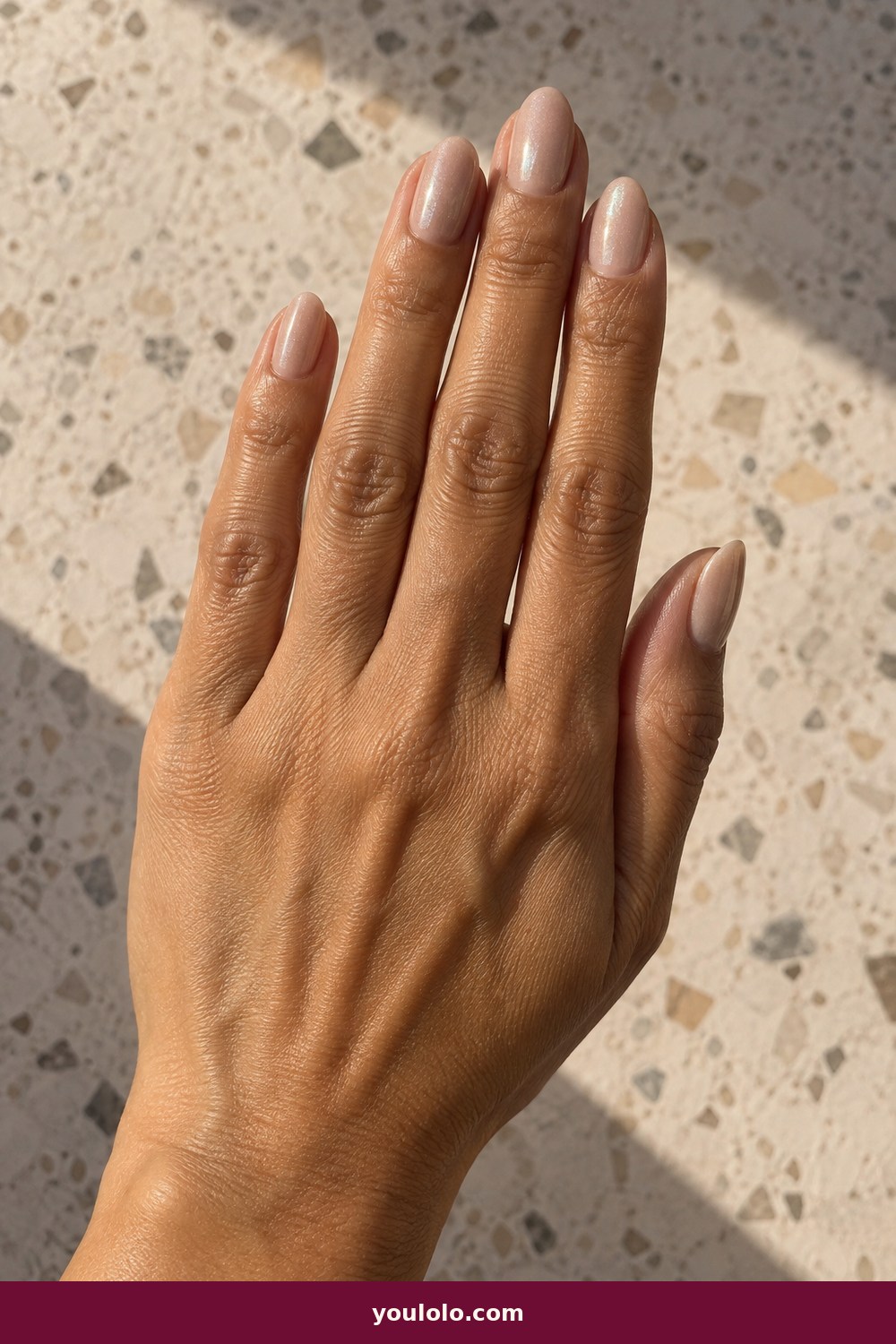 Beige Nails idea 14: Champagne Glaze