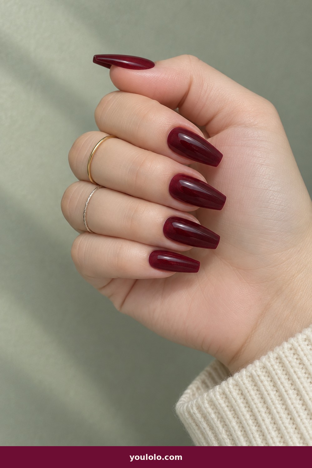 Cracked Ruby — Vampire Nails idea 14