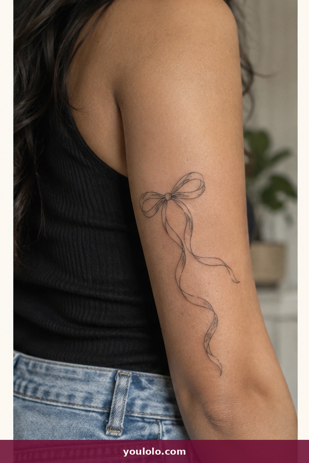 Flowing Ribbon — idea 14 from Fine Line Tattoos for Women