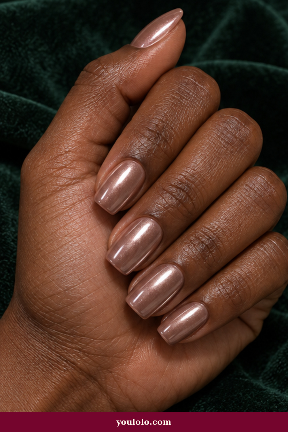 Glazed Nails idea 15: Mocha Pearl