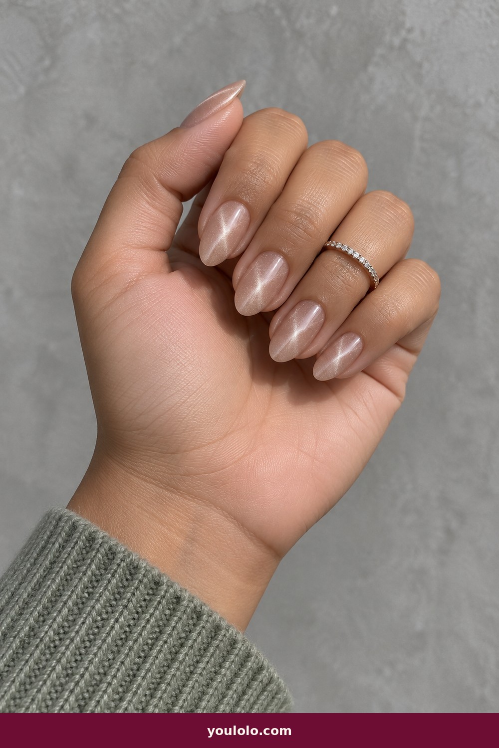 Champagne Crystal Bands — Bangle Nails idea 17