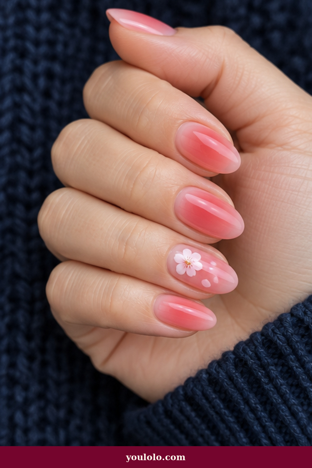 Cherry Aura Blossom Cherry Blossom Nails idea