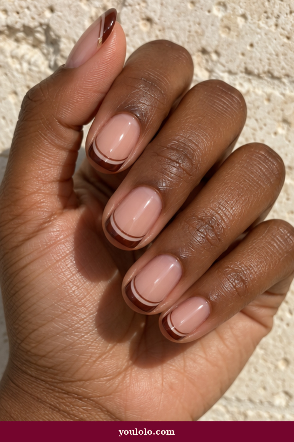 Luxury Nails idea 17: Mocha Double French