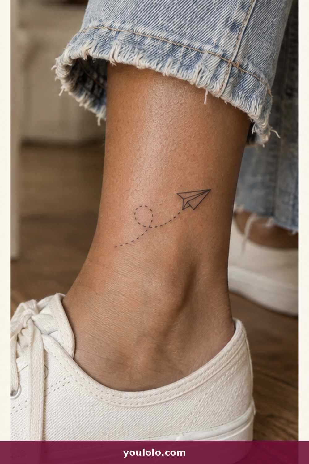 Paper Airplane Journey — idea 17 from Small Meaningful Tattoos for Women