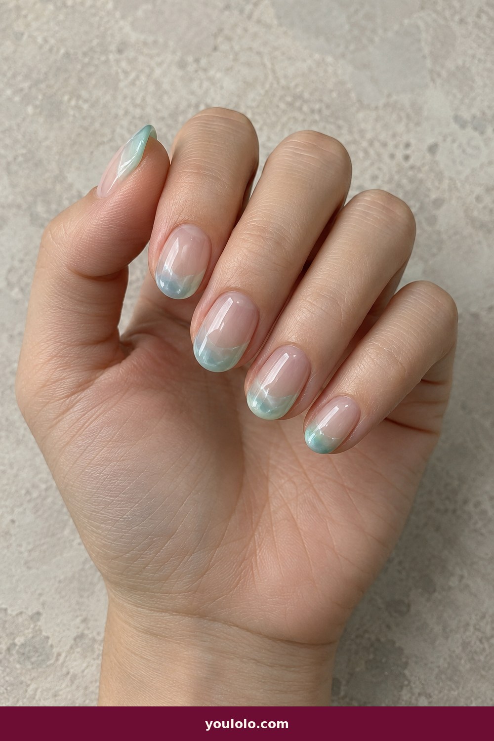 Cruise Nails idea 18: Sea Glass Tips