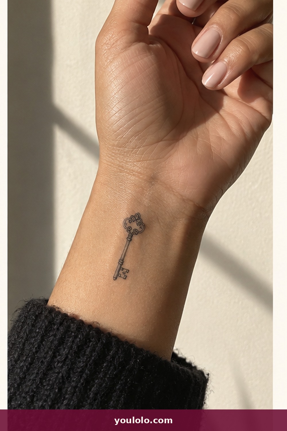 Tiny Antique Key — idea 18 from Dainty Wrist Tattoos for Women