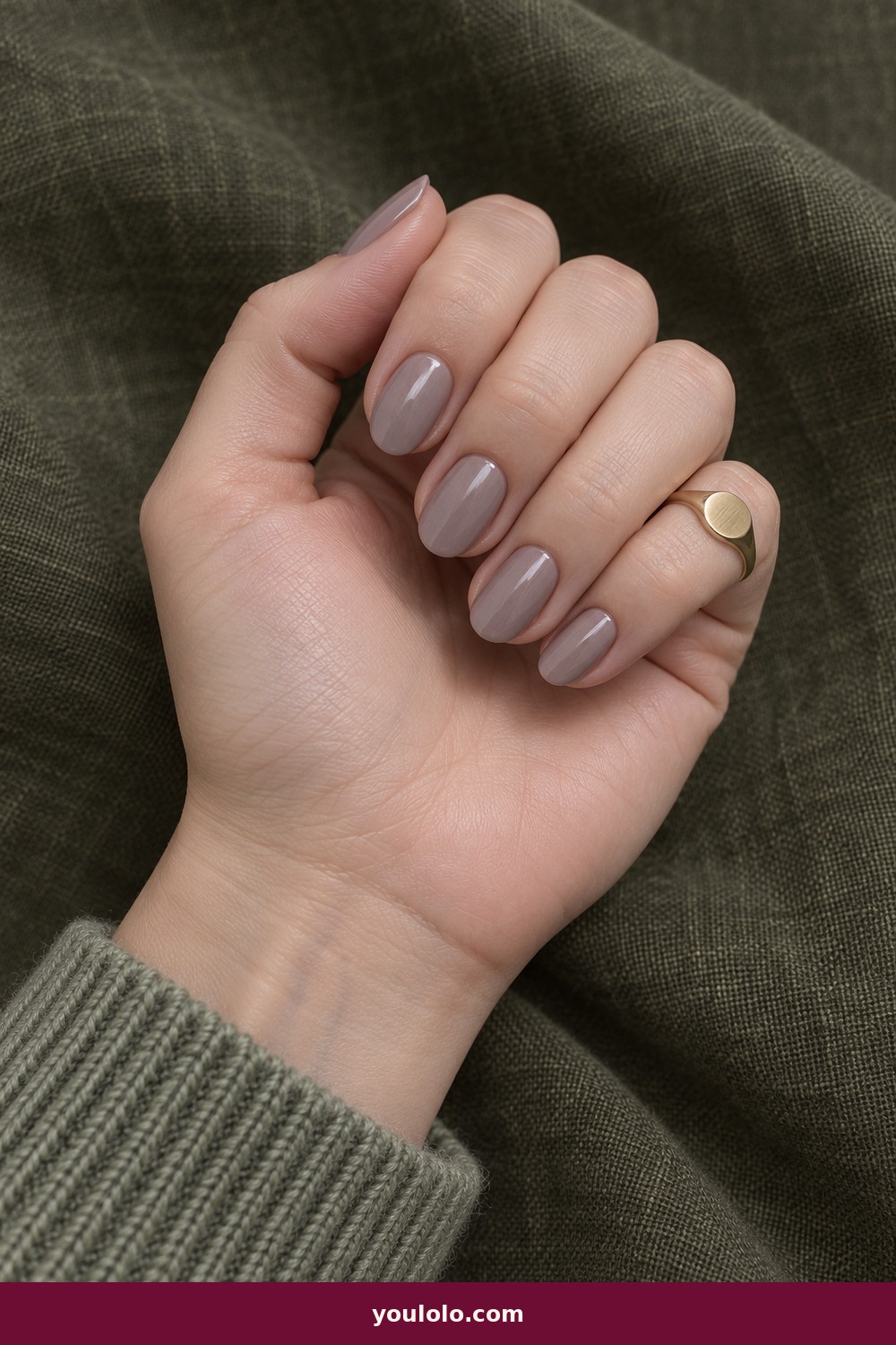 Pearl Mushroom — Nails Fall idea 19