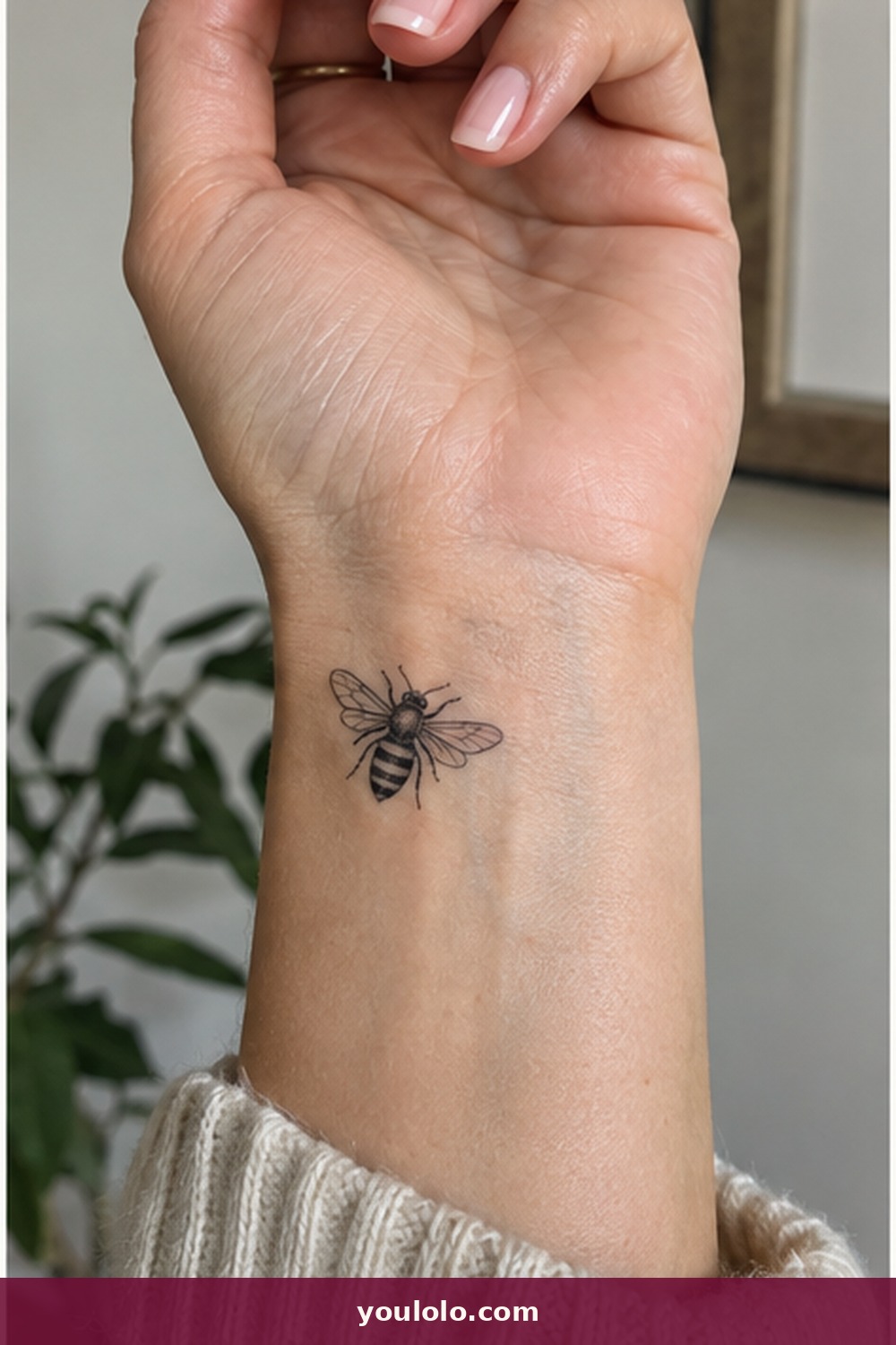 Small Honeybee — idea 19 from Dainty Wrist Tattoos for Women