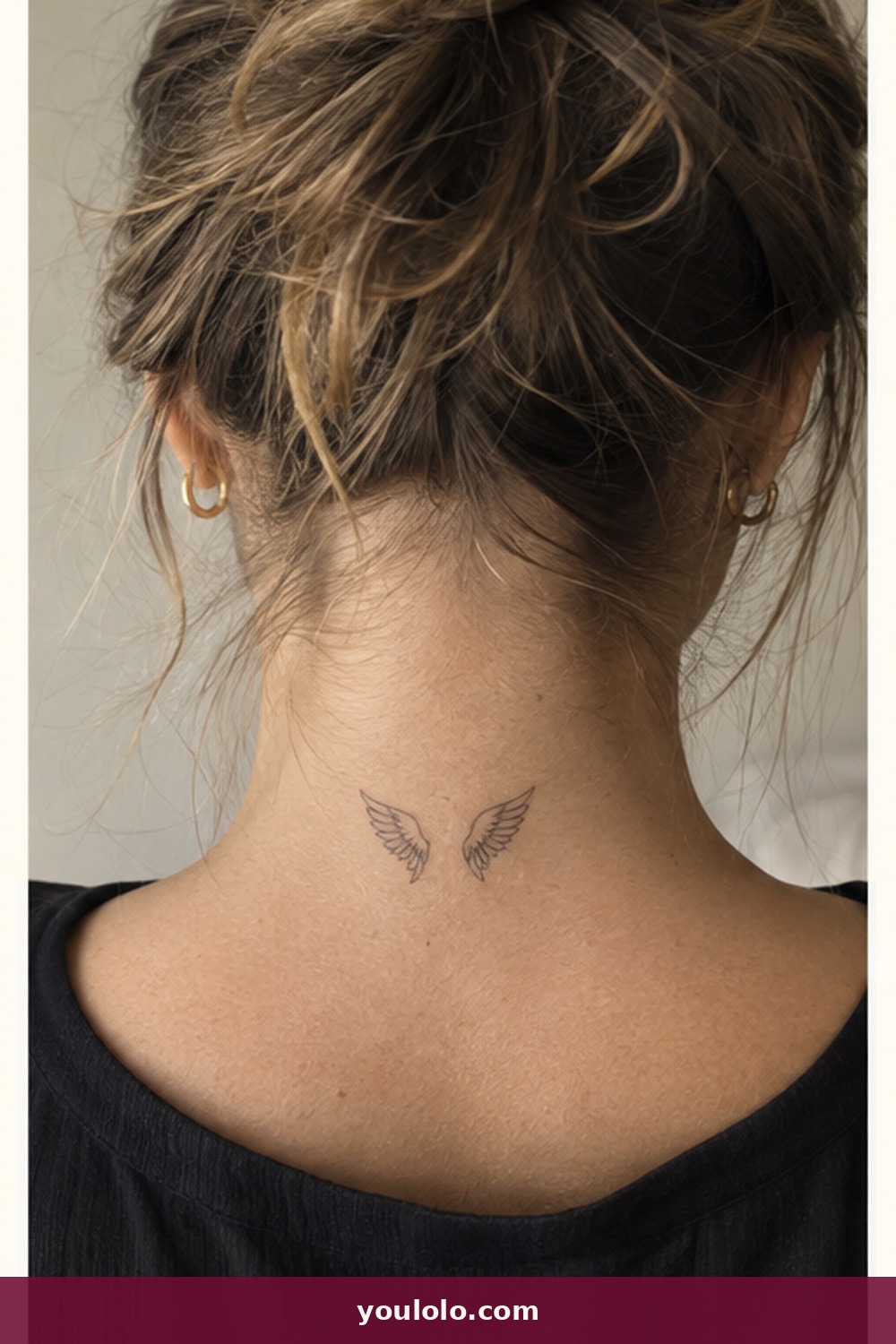 Twin Angel Wings — idea 20 from Fine Line Tattoos for Women