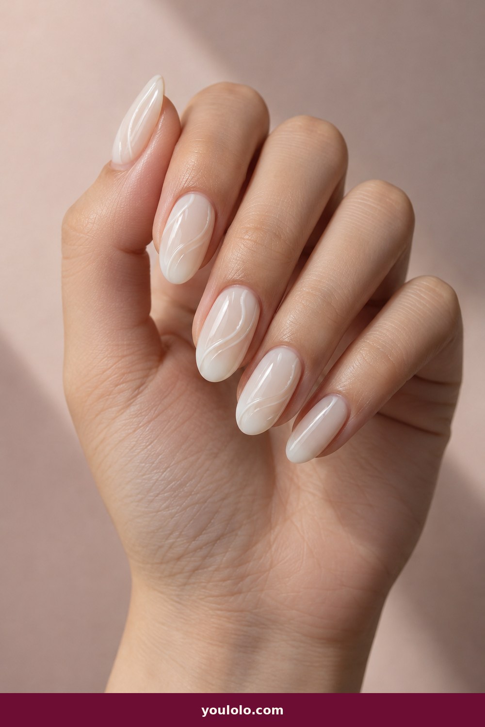 Funny Bunny Nails idea 20: White Ribbon Relief