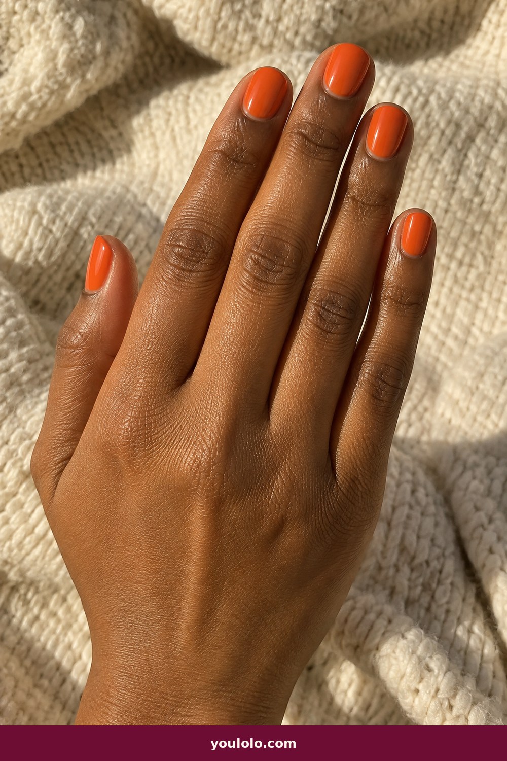 Cruise Nails idea 23: Tangerine Short Gloss
