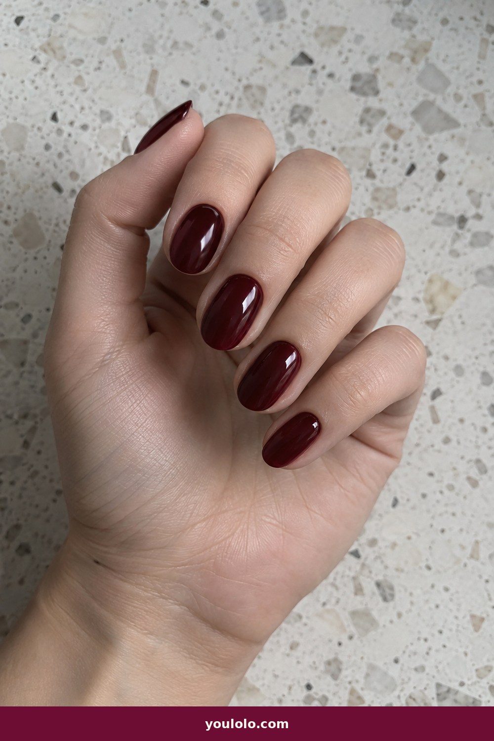 Cruise Nails idea 25: After-Dark Burgundy