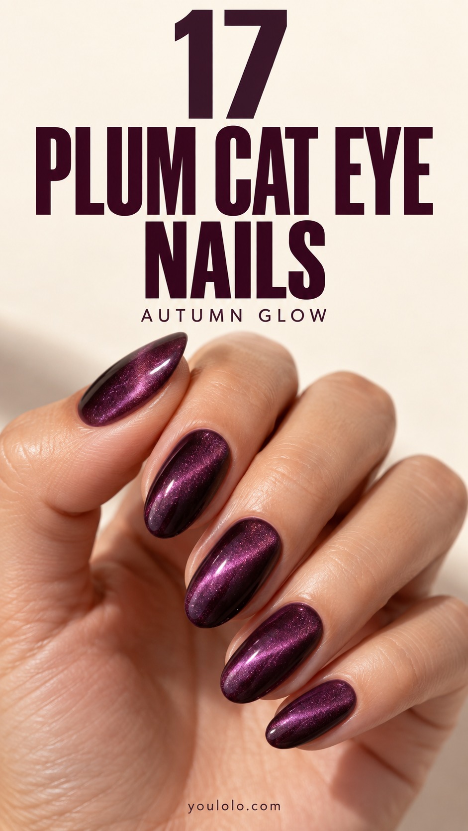 17 Plum Cat Eye Nails: Beautiful Autumn Nail Ideas