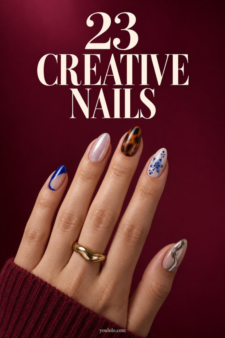 23 Creative Nails with realistic artistic manicure designs