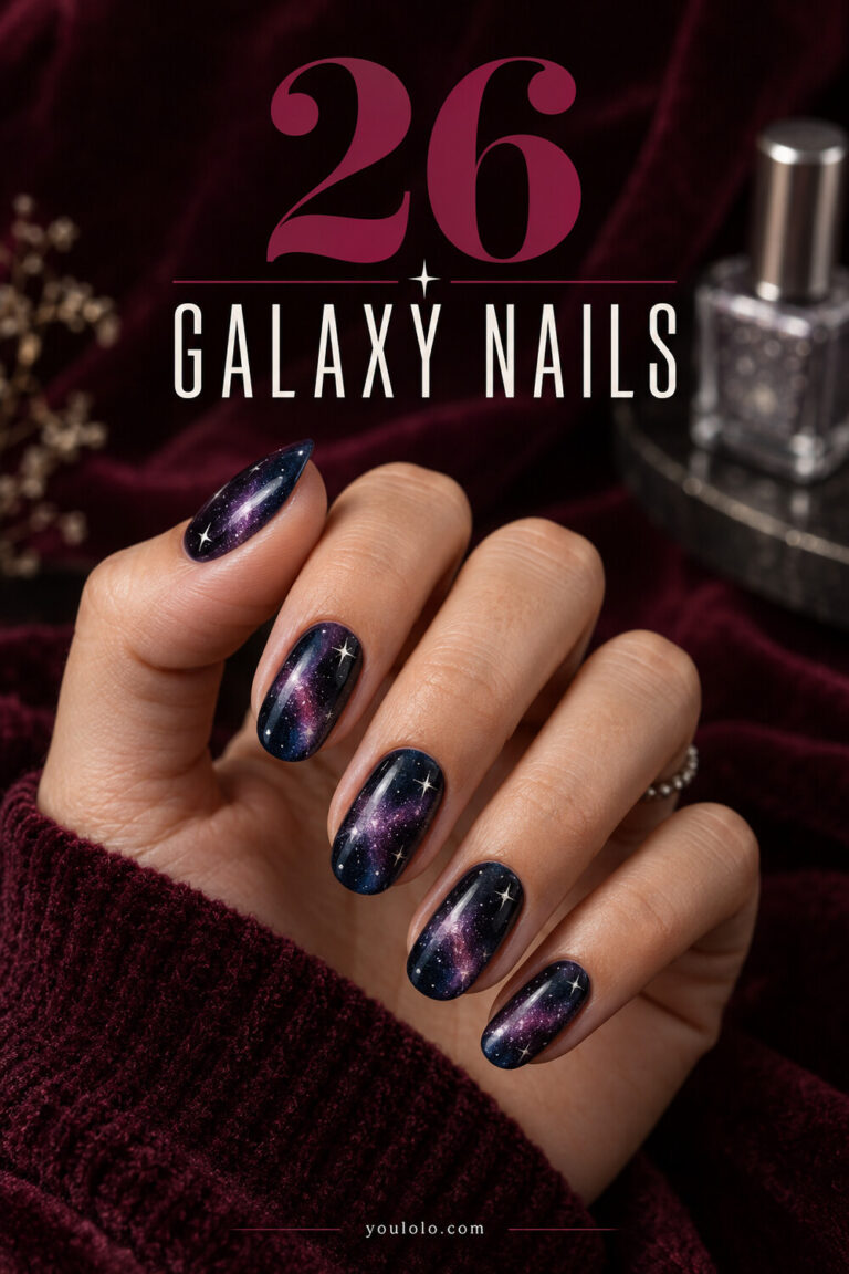 26 Galaxy Nails from subtle stardust to dramatic magnetic designs