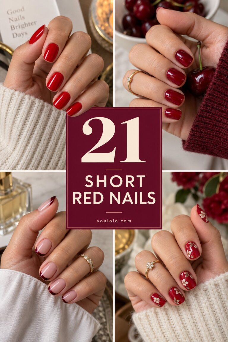 21 Short Red Nails Ideas That Look Chic at Every Angle