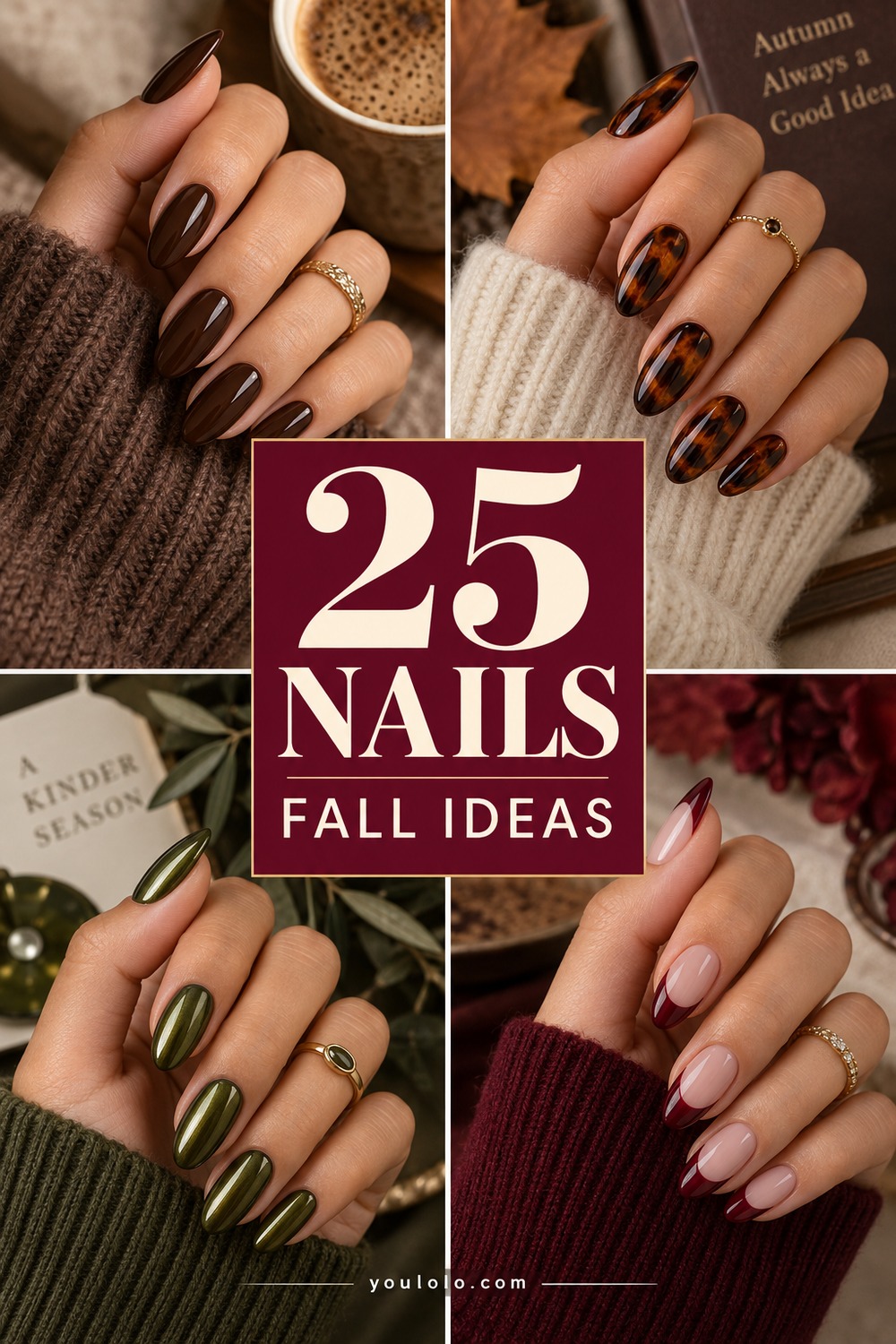 25 Nails Fall Ideas With Rich Color and Texture